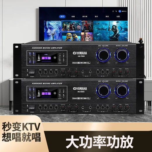 Yamaha high-power Yamaha card package amplifier anti-howling karaoke home KTV conference dance studio set VA-9000
