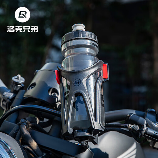 Rock Brothers motorcycle water cup holder adjustable bicycle mountain road bike water bottle holder motorcycle riding bracket black and red