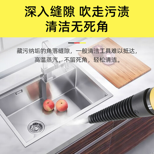 Gerllo German high temperature and high pressure steam cleaner multifunctional whole house household portable all-in-one handheld kitchen range hood degreasing tool air conditioning cleaning and mite removal ST206B