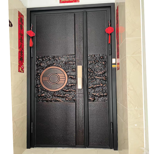 JRB Jiaruibao double-door Korean door single-door color entrance door rural light luxury community stainless steel fingerprint lock door security door style 1 per square