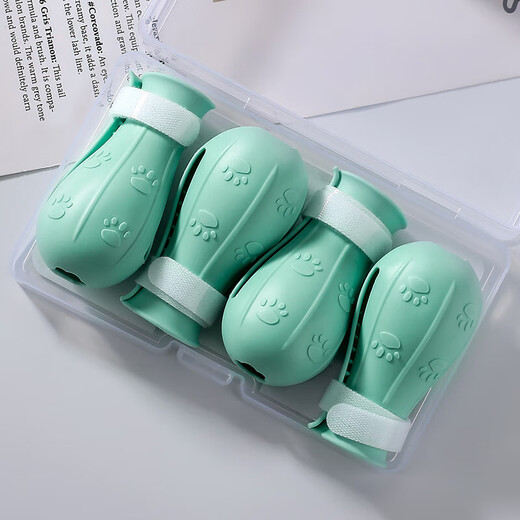 Lie Na Cat Nail Cover Flat Bottom Washing Cat Feet Gloves Anti-Claw Gloves Holding Cat Feeding Medicine Anti-Scratch Feet Gloves Cat Bathing Magical Equipment Upgraded Flat Bottom Silicone Cat Nail Cover Light Green 4 pcs