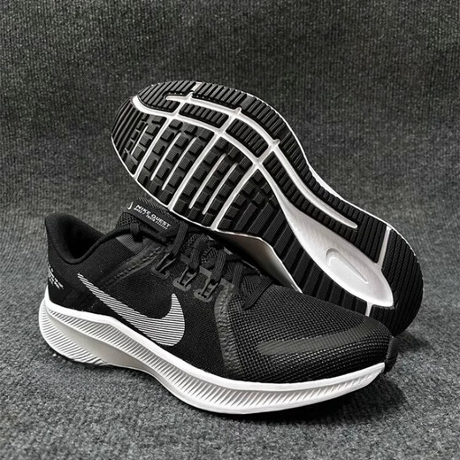 Nike (Nike) Quest 4 Men's Hetabless and Antry Daily Rose The Brote Shoes DA1105-003/006 DA1105-003 СЕРЕ И ЗЕЛЕНЫЙ 40