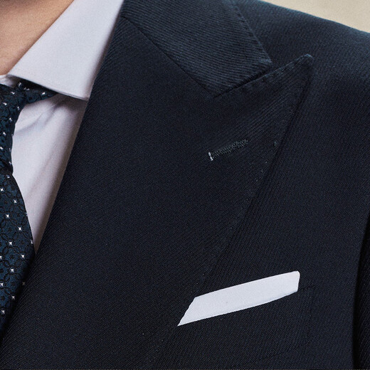 Anniversary Bird Suit Men's Autumn Style Men's Fashion Navy Light Formal Suit Jacket and Pants Suit Slightly Wide Men Xingyu Blue Twill Solid Color 48 A(175/96) /Please note waist or pants