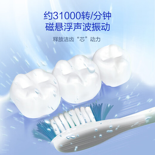 Panasonic Tooth Guard Electric Toothbrush Suitable for Sensitive Gums Removes Stain and Protects Gums Intelligent Pressure Sensing 3 Teeth Cleaning Modes Gift DC12 to Boyfriend or Girlfriend Blue