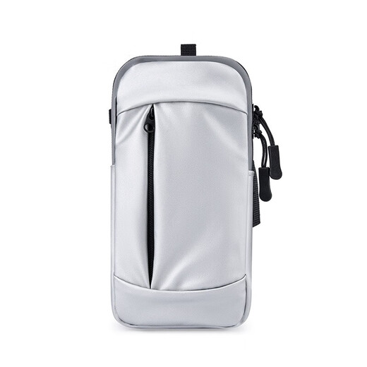 Gu Jianmu running and mountaineering mobile phone arm bag outdoor sports pu leather waterproof 7-inch arm strap fitness cycling equipment wrist bag sky blue