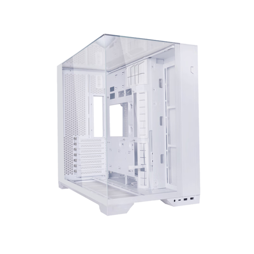 LIANLI联力包豪斯O11 Vision Compact 海景房台式电脑机箱 白色 /三面玻璃/中塔机箱/