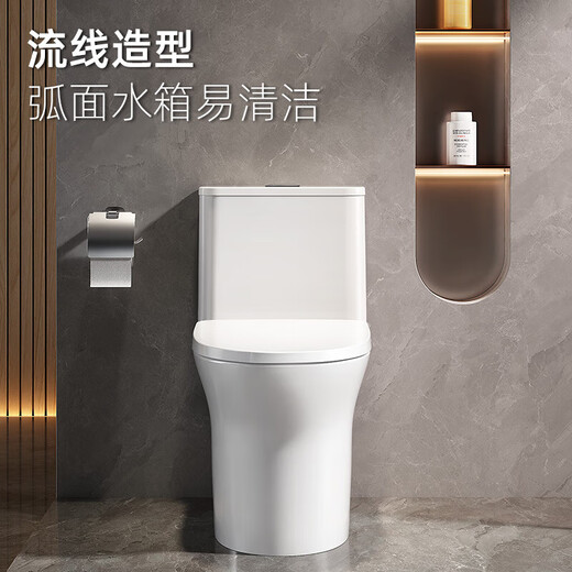 卫浴虹吸式坐便器抽水淋浴花洒套装组合6189+ 6189马桶+5510花洒 305mm