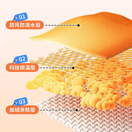 Ousen children's cycling gloves luminous men's winter warm and cold-proof boy students outdoor windproof and splash-proof touch screen anti-slip