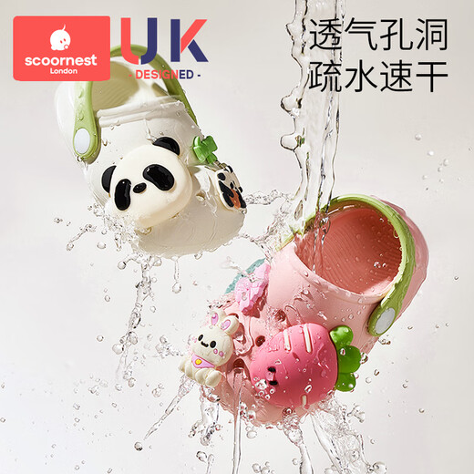 Kechao Children's Croc Shoes Sandals Baby Summer Boys and Girls Baotou Infants and Toddlers Indoor Home Non-Slip Shoes Tolik Digger Inner Length 15cm Suitable for Feet Length 14-15cm