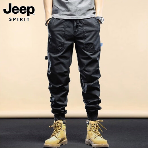 Jeep Spirit Jeep Works Pants Мужчины весенние и осенние мужские модные спортивные спортивные универсальные модные мужские брюки. Случайные брюки мужские брюки мужчин 679 Хаки обычный размер 30 (120 Jin [Jin равняется 0,5 кг] -130 Jin [Jin равно 0,5 кг]))