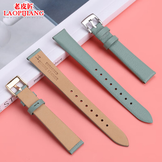 Old Coatman adaptado a Armani Women's Cowhide Strap Small Green Watch AR11149 11399 11302 1959 Pequeño reloj cuadrado Hebilla de acero verde oscuro de color verde oscuro