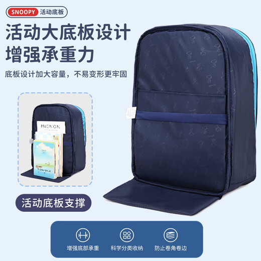 Snoopy (SNOOPY) schoolbag for primary school students, British large-capacity backpack for girls and children in grades 2-6, large pink size