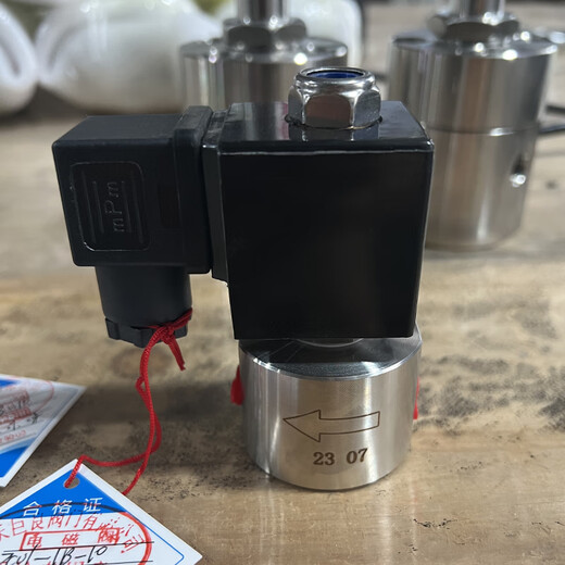 轩之准巨良电磁阀24V220常开闭不锈钢高低温水气油防爆高压控制13568Mpa DN32  16MPA