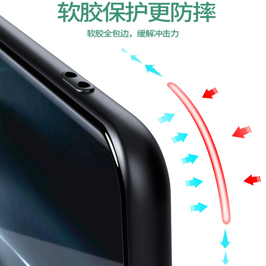 Suoyun Xiaomi 12 mobile phone case with skin feel matte 12X/12S/Pro all-inclusive anti-fall silicone soft shell 12sUltra ultra-thin cooling protective cover Xiaomi bare metal feel Starry Black Xiaomi 12/12X/12S skin feel matte