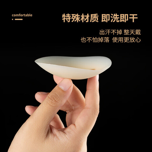乳贴防凸点乳头贴胸贴女婚纱用薄款超薄硅胶文胸贴隐形乳晕贴 一对（2片）