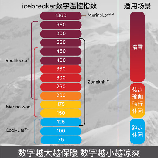 Icebreaker Merino pure wool women's 260 Tech machine washable outdoor hiking and mountaineering warm ski functional underwear high collar black (high collar) M