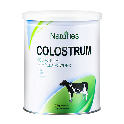 Natures New Zealand Colostrum Powder Natures Lactoferric Immunoglobuline améliore l'immunité VIP spéciale 4 canettes