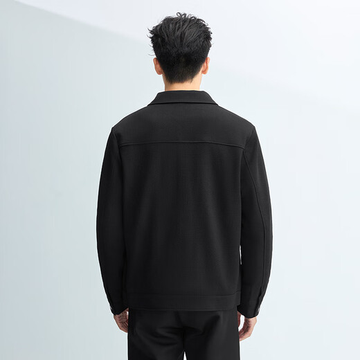 Heilan House (HLA) Jacket Men's 25 New Texture National Premium Letter Small Label Jacket Men's Autumn Black C5 M 170/88A Recommended 125~136Jin Jin equals 0.5 kg