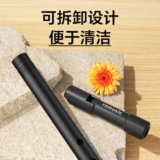 romusic爱尔兰哨笛D调ABS树脂锡笛六孔直笛初学学生教学专业演奏竖笛笛子