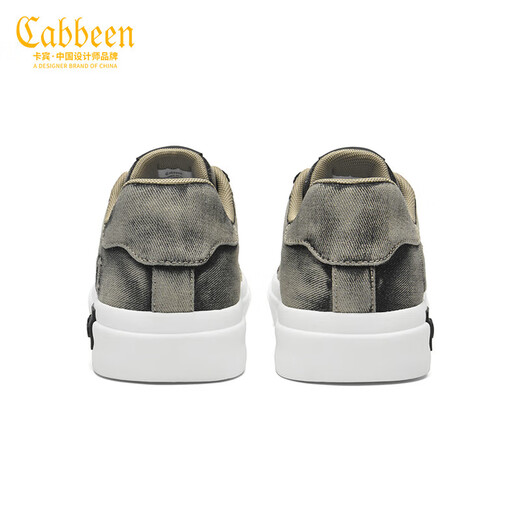 卡宾男鞋春季2026年新款低帮帆布鞋男百搭时尚休闲鞋子男轻奢复古潮鞋 黑色 40 【=运动鞋41码】