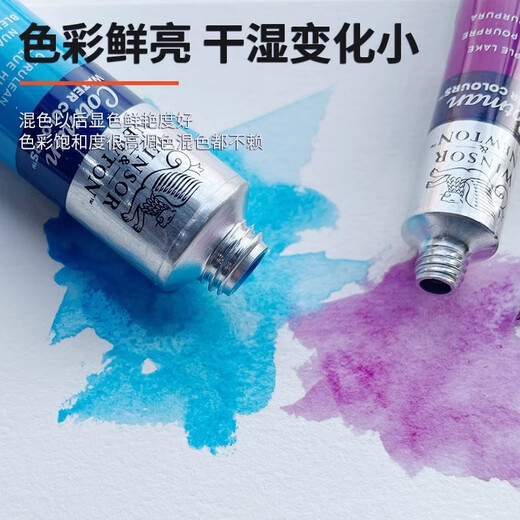 温莎牛顿歌文水彩颜料管状8ML/21ML透明水彩颜料单支单块学院级套装组合学生初学者 铜蓝 新色679 21ml/管支