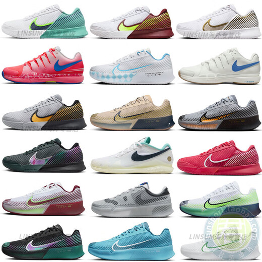 Nike (Nike) Zapatos de tenis para hombres y mujeres 2024 Federer French Open Wimbledon Air Cushion Sneakers DR6966/DR6191 Vapor Pro White_Gold Coin HM3705-141 40