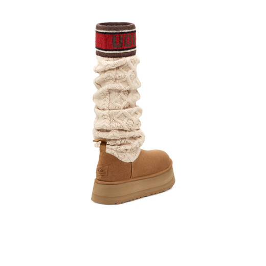 Ugg Winter New Women's Spide Sole Clásico Calcetines Altos botas de nieve 1144044 Che Maroon 38