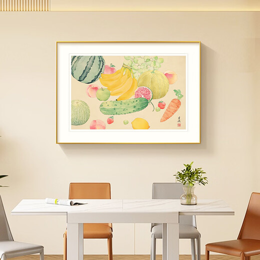 Long time no see cream style restaurant decoration painting harvest picture sofa background wall hanging painting living room mural