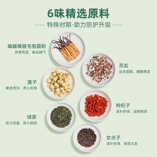 柏瓴华东医药百令冬虫夏草茶 菌粉增强免疫力 养生茶强肾身肺保健茶饮 1盒【10天升级养护】