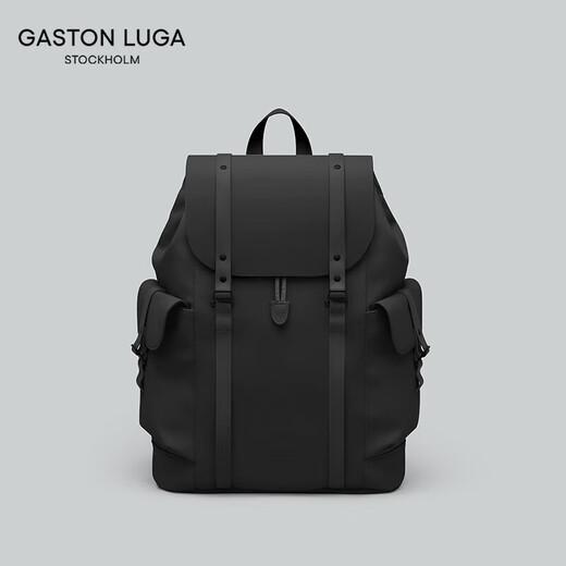 GASTON LUGA Backpack 16-inch Backpack Large Capacity Travel Computer Bag Campus Style School Bag Valentine's Day Gift Elegant Black