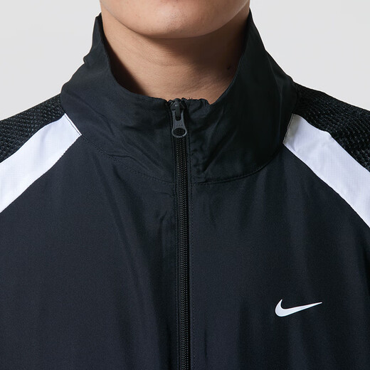 Мужская куртка Nike (NIKE), осень 2025, новая спортивная одежда, мужская верхняя куртка с тканым воротником-стойкой HV3364-010 IK9864 M