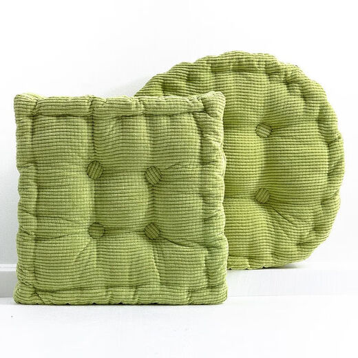 Yingzhu'er seat cushion thickened chair chair cushion soft butt cushion buttocks four seasons office sedentary soft cushion student classroom thick seat cushion green grass 40*40cm square thick about 8 miles