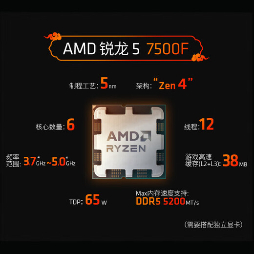 ASUS AMD Ryzen R5 5600/7500F/RX6750GRE/RTX5060TI graphics card assembly computer host game e-sports design complete machine DIY assembly machine configuration eight R5 7500F+16G+512G host
