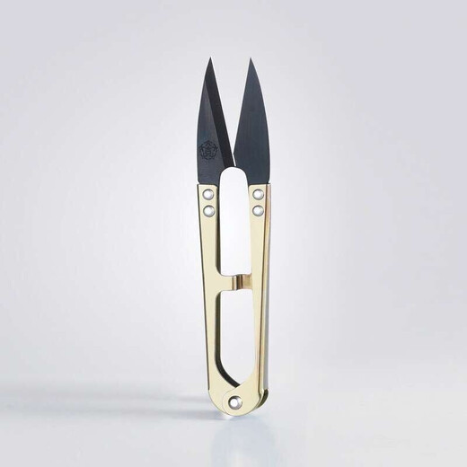 Daji Yarn Scissors DJ-108 Cross Stitch Clothing Thread Scissors Tailor U-shaped Scissors Large Sewing Scissors 12 Pairs Gold 12 Pairs Default 1