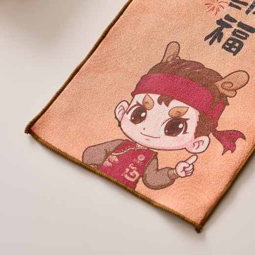 Gold inlaid jade tea towel, thick absorbent tea cloth, kung fu tea set accessories, tea table doily, lucky craftsman tea towel