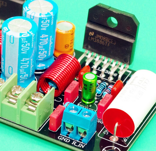 Shuimufeng LM3886 Leistungsverstärkerplatine DIY-Kit Audio-Leistungsverstärkerplatine Zweikanal-Stereo-Leistungsplatine PCBA-Kit Single-Chip-PCBA-Fertigplatine