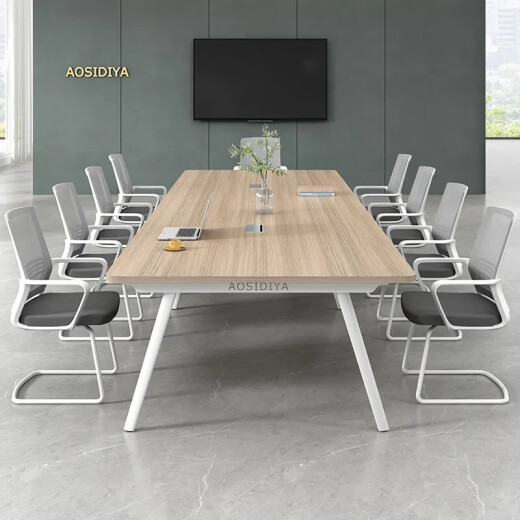 Weitai office conference table long training table business reception negotiation table 2.4 meters conference table
