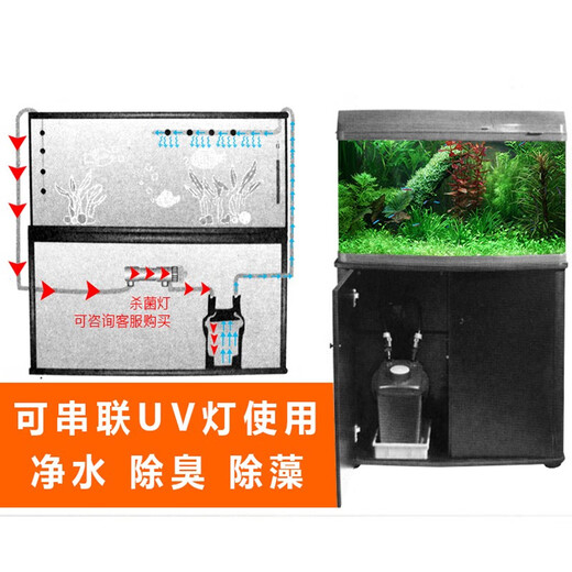 JEBO佳宝鱼缸过滤桶缸外过滤器水泵草缸过滤设备外置水族箱过滤桶 829滤材版