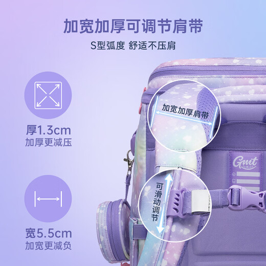 
Gmt for kids schoolbag primary school students and children large capacity gifts ultra-light protection of spine and reduce burdens in grades 1-4 men and women unicorn Light