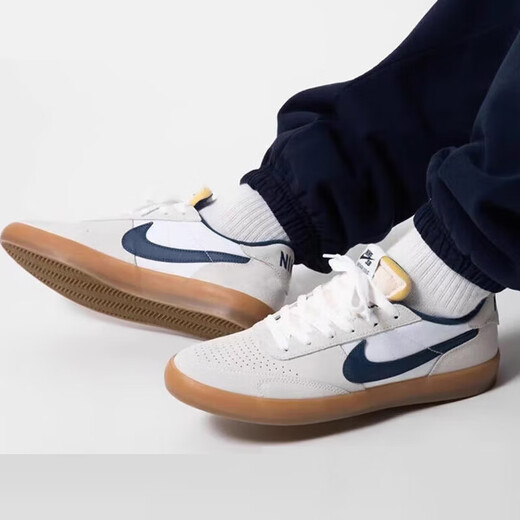 Nike (Nike) Herrenschuhe 2025 Neue Sommersportschuhe SB Kulturerbe Vulc Low-Top-Schuhe Dämpfung lässige Schuhe CD5010-102 Wolf Grey White Blue 42
