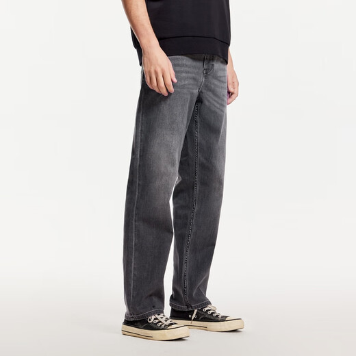杰克·琼斯（JACK&JONES） 春季新款舒适百搭潮流休闲酷酷简约水洗男直筒牛仔长裤225132018