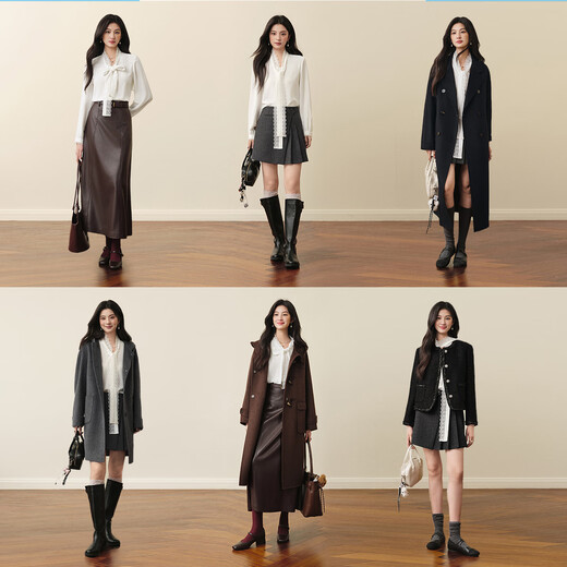 SEIFINI Meng Ziyi endorsed lace flutter collar shirt 2025 autumn new elegant temperament commuter long-sleeved top for women, white S