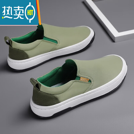 Huilijun Canvas Мужские ботинки для летних дышащих тонких однофуточных черных ботинков для мужской старой пекинской туфли
