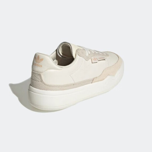 阿迪达斯 （adidas）休闲鞋女鞋 春季新款ins潮时尚三叶草厚底低帮耐磨缓震运动鞋 GX7039米白肉粉 36 (220mm)