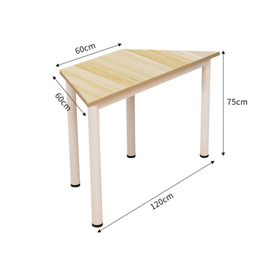 霖澜学生阅览室图书馆六边形课桌培训会议桌活动桌单桌不含椅