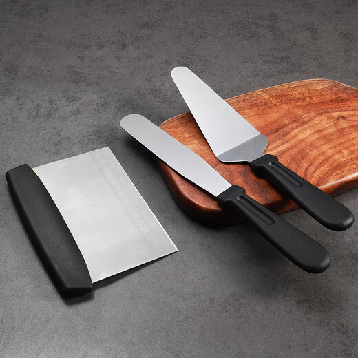 MAXCOOK stainless steel scraper demoulding 3-piece set baking tool scraper cake spatula food supplement tool scraper demoulding three-piece set MCPJ6196