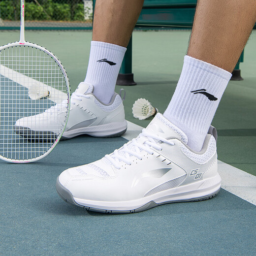 李宁（LI-NING）羽毛球鞋男女情侣款火箭鞋网球鞋乒乓球鞋贴地飞行运动鞋