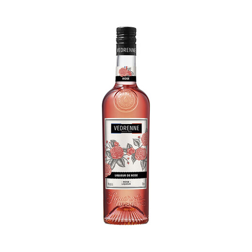 Librennili Liquor, liqueur de vigne aux fruits, vin de base de vin, bouteille d'origine française vin étranger importé, saveur de rose 700 ml, 1 bouteille