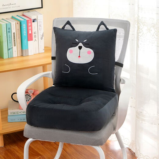 Yingzhu'er's new one-piece seat cushion, office sedentary chair cushion, heightening student butt cushion, extra thick one-piece seat cushion, anti-slip cushion - My Neighbor Totoro, extra thick version (under 1.5 meters)