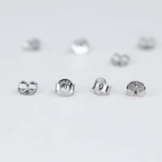 Huayouxinshi s925 sterling silver ear plugs, anti-falling, hypoallergenic, silver earrings, ear buckles, ear caps, ear jewelry, special accessories for earrings, ear plugs, s925 white ear plugs (price of 2 pieces)